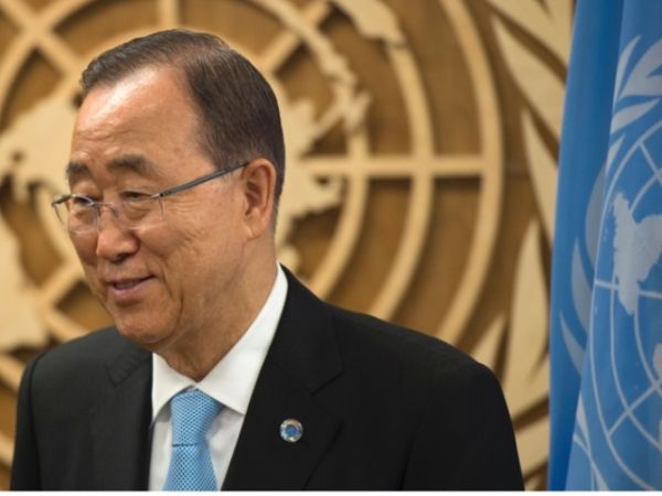 　　9月21日，联合国秘书长潘基文出席联大辩论会。（新华／法新）