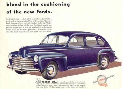 1946年的四门福特superdeluxe