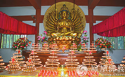 农历九月十九 东莞芙蓉寺举行观音祈福法会_凤