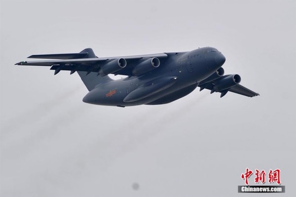 运-20的出现，使中国成为世界上除俄、美之外唯一一个设计制造出自己运输机的国家。 中新网记者 金硕 摄