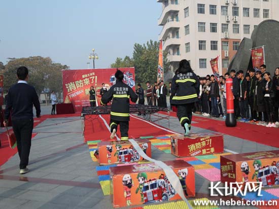 石家庄消防来了趣味冲关活动进学校 预热11