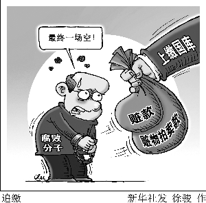 受贿和违法所得上缴国库 贪污挪用的发还受害单位