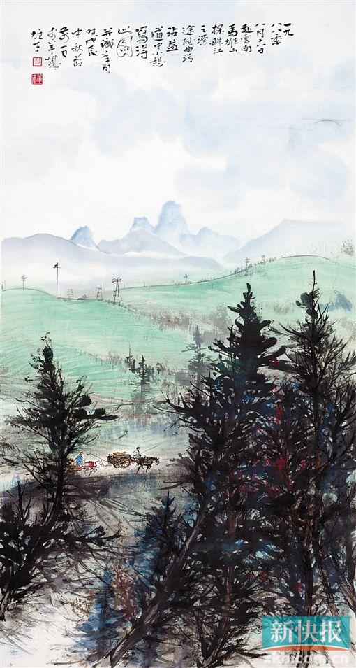 ■黎雄才 云南曲靖沾益道中