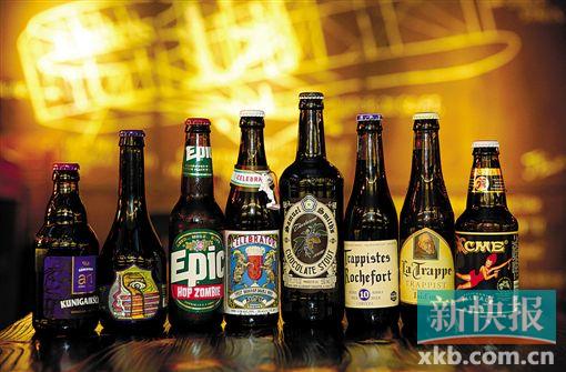 ▲进口精酿啤酒款式近200种。