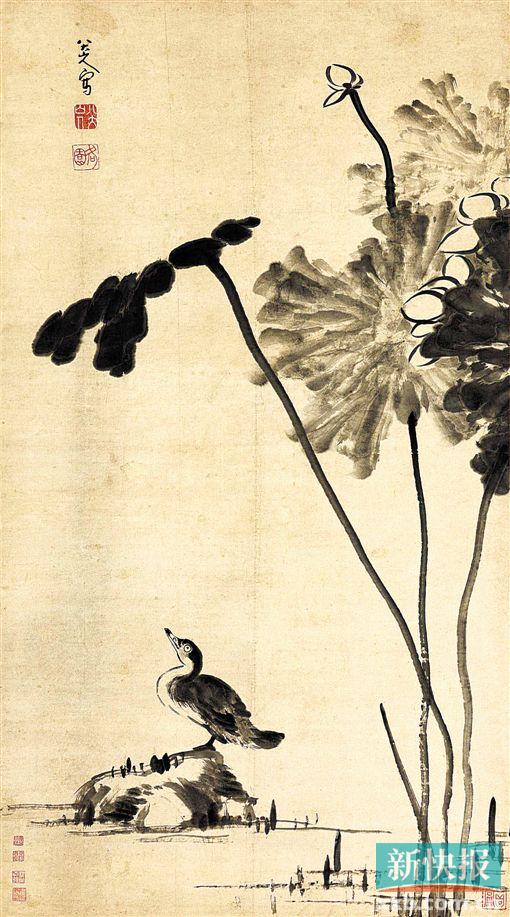 ■八大山人 荷花水禽 123cm×67cm 雅昌供图