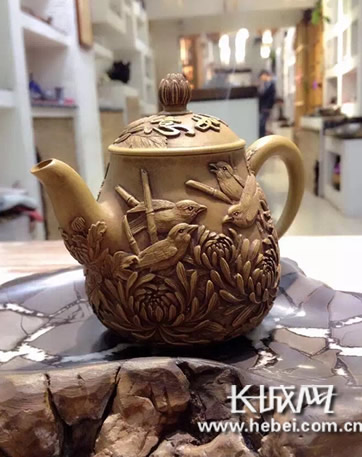 台湾制壶大师制作的好意头壶。