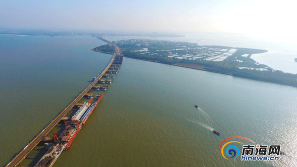 海南铺前跨海大桥雏形初现 完成总投资12612