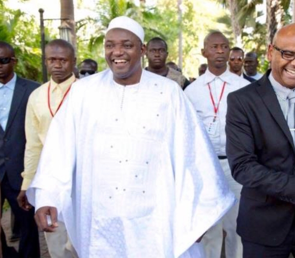 冈比亚总统当选人巴罗