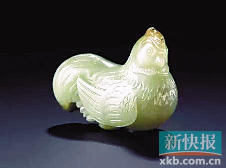 ■清十八世纪 黄玉鸡