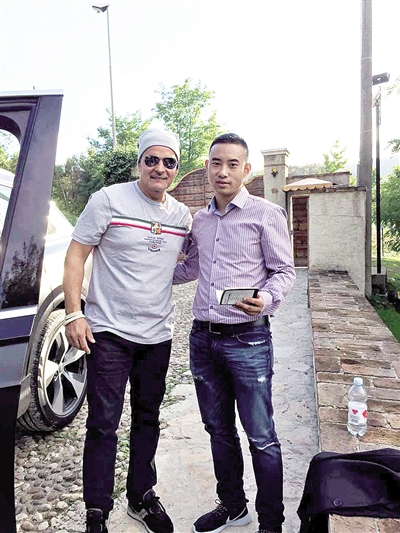 刘锐在维琴察终于找到了巴乔。