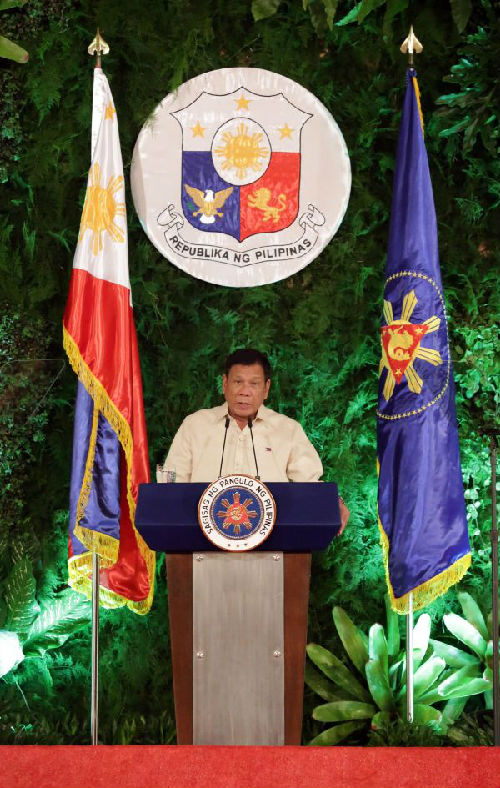 资料图片：菲律宾总统杜特尔特新华社发