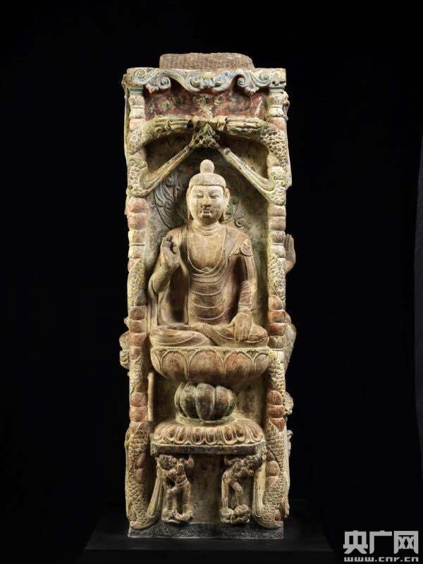 唐代塔身流失近20年后回归故里 台湾中台禅寺