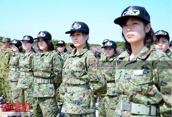 日本自卫队有上万女兵？多数当牙医 营养好普遍发福