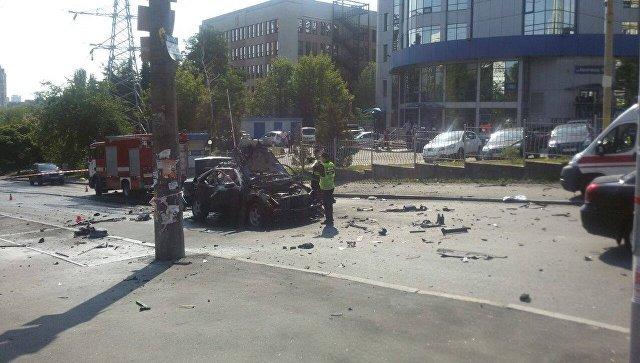 乌克兰基辅汽车爆炸 情报局局长在爆炸中死亡