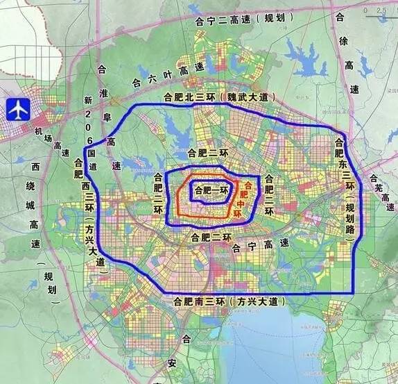 合肥四环路规划图高清