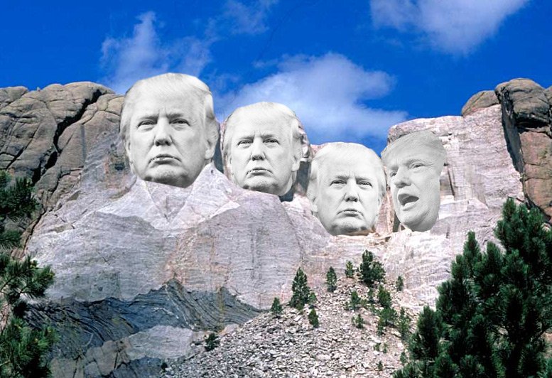 特朗普登上美国总统雕像山 却是以这样的形式…(图)