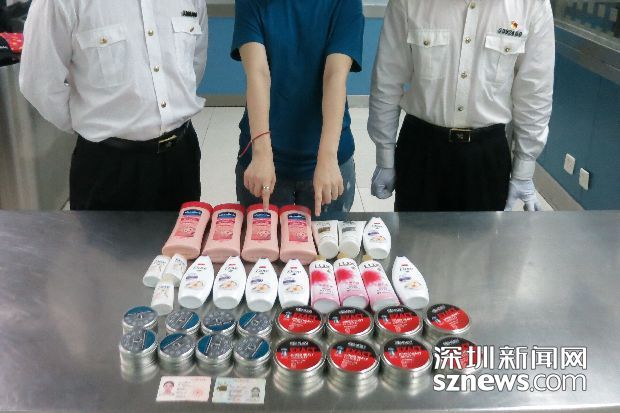 香港女子深圳走私弹药被截获 3000弹药藏沐浴露瓶
