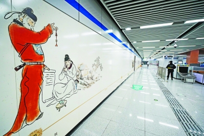 两条线路可一张票轻松换乘 合肥地铁1号线、2