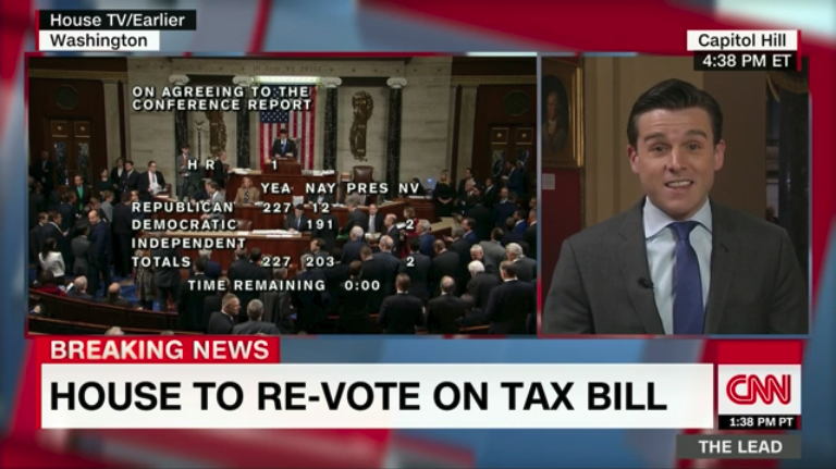 特朗普白欢喜了：美国税改法案闹乌龙 将重新投票