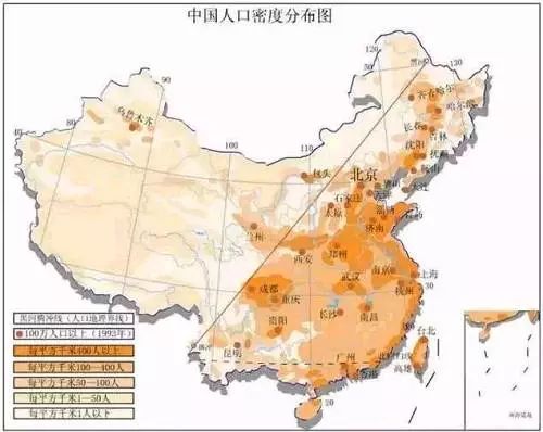 贵州的人口密度_如图是 中国人口密度分布图 ,读图完成9 10题.9.西藏自治区西部
