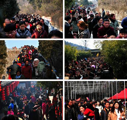 青天河景区迎来春节假期首个客游高峰一部《寻找年味》的贺岁大片火热上演