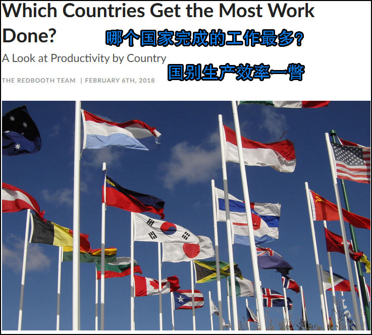 全球工作效率PK：如果比中国快 就很难比他们好