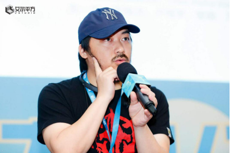 艾尔平方导演卢恒宇和李姝洁出席亚太科幻大会