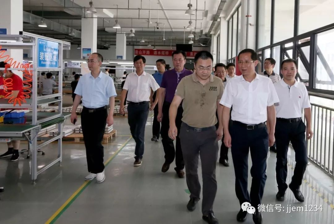 林彬杨在九江经开区察看重点项目提出几点要求