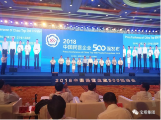 2018中国民营企业500强榜单出炉,宝塔集团荣