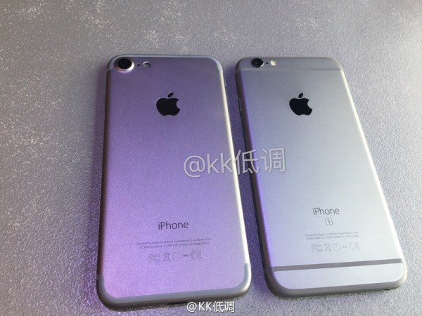 iPhone 7模型与iPhone 6s对比：摄像头略丑
