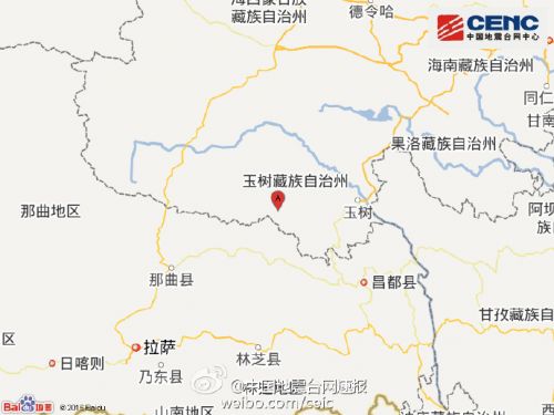 青海玉树州杂多县地震