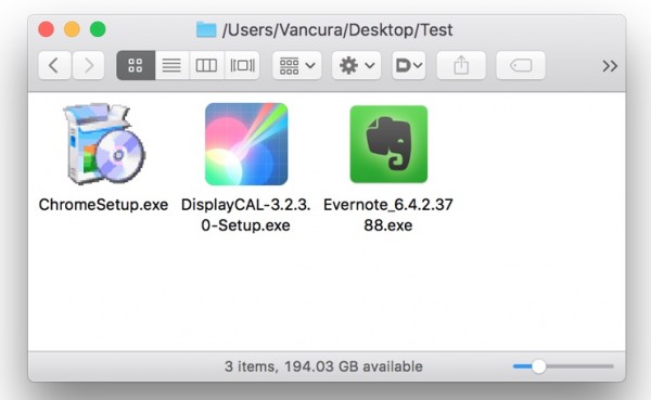 macOS 10.12.4可正确显示.exe可执行文件了
