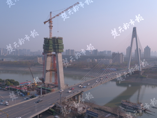 月湖桥 姊妹 建成后双向8车道 连通汉口和汉阳