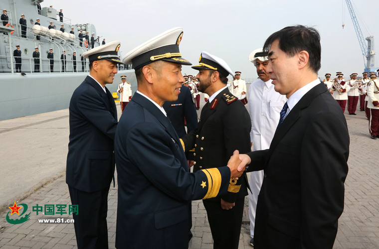 卡塔尔舰队司令参观中国军舰-学网-中国IT综合