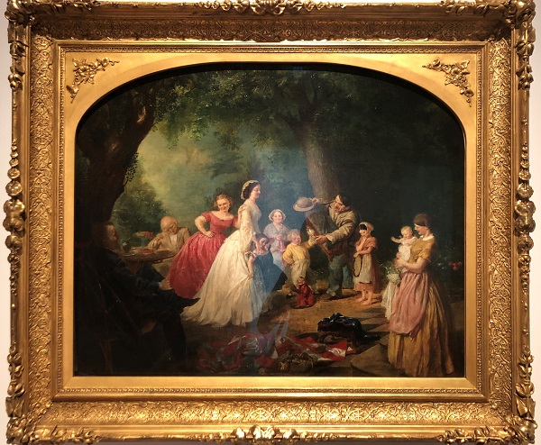 《红白蓝之家》这幅作品,就可以称得上是一幅风俗画,女画家画了她自己