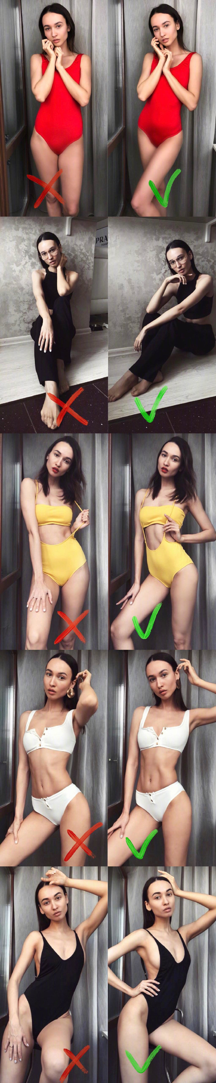 如何拍照才能更美外国嫩模沥血推荐的拍照姿势get精髓就看你了