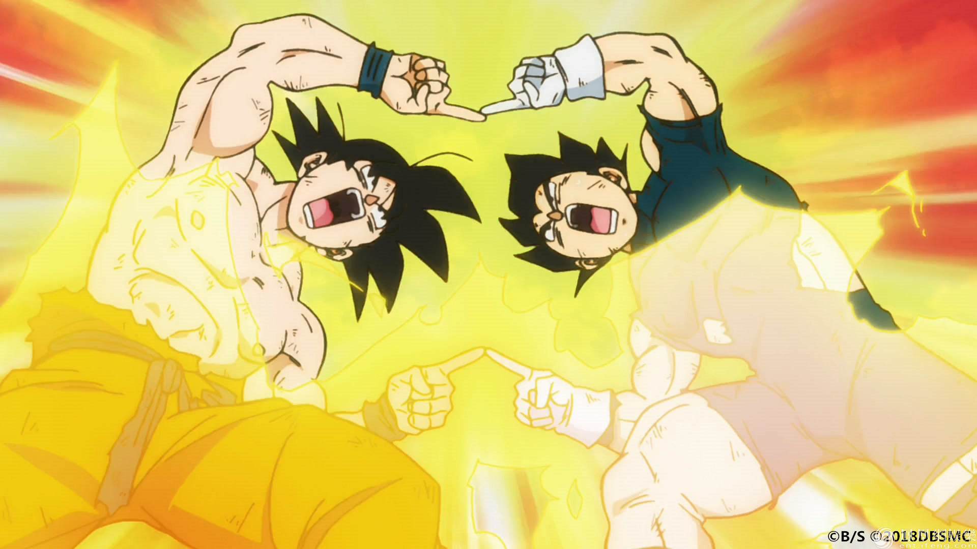 龙珠超曝悟空贝吉塔融合片段观众n刷童年战斗番