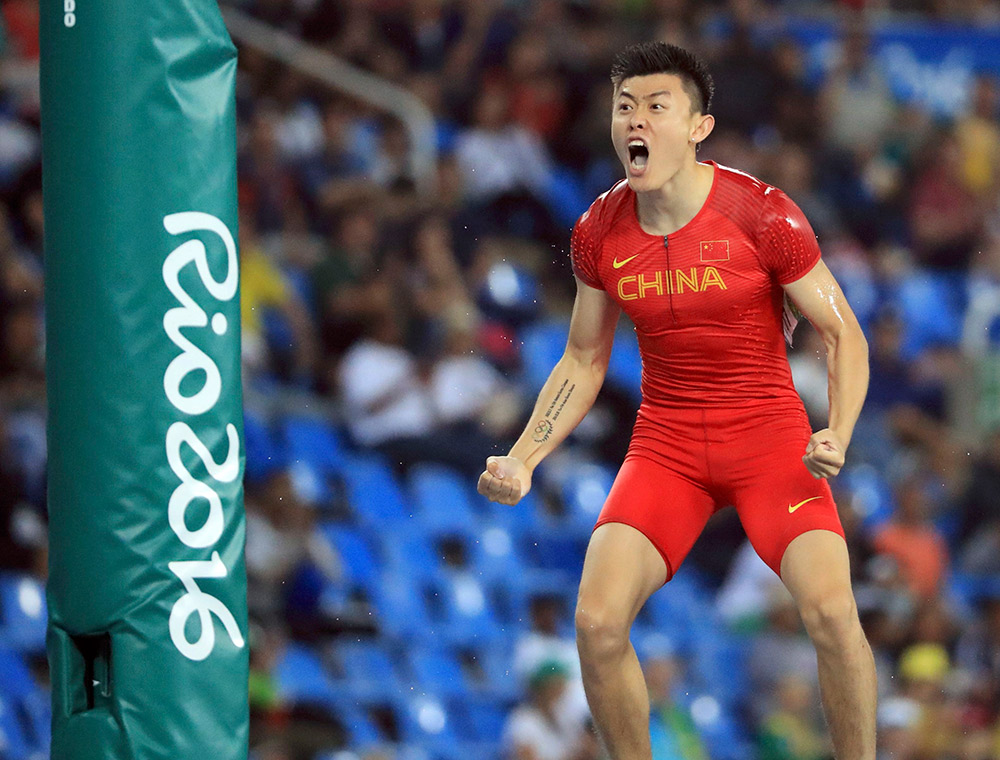 男子撑杆跳决赛 薛长锐第六