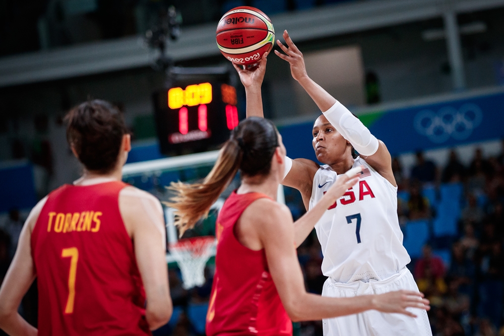 奥运决赛-陶乐希17分 美国女篮大胜西班牙成就六连冠