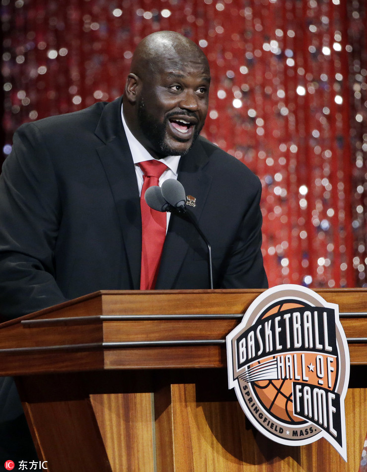 2016名人堂现场 姚明发言ai帅气抢镜