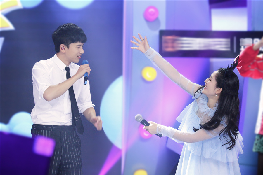 偶滴歌神啊3张杰篡位主持人谢娜认怂两人同台赌很大