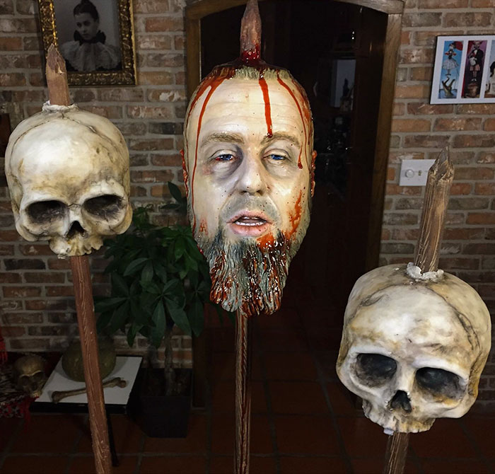 超级真实的人头蛋糕 胆子小的根本不敢下嘴