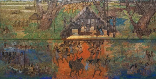 部分展品欣赏:河姆渡文化,王赞,王雄飞,卞文学,王昶,王丽旻,中国画