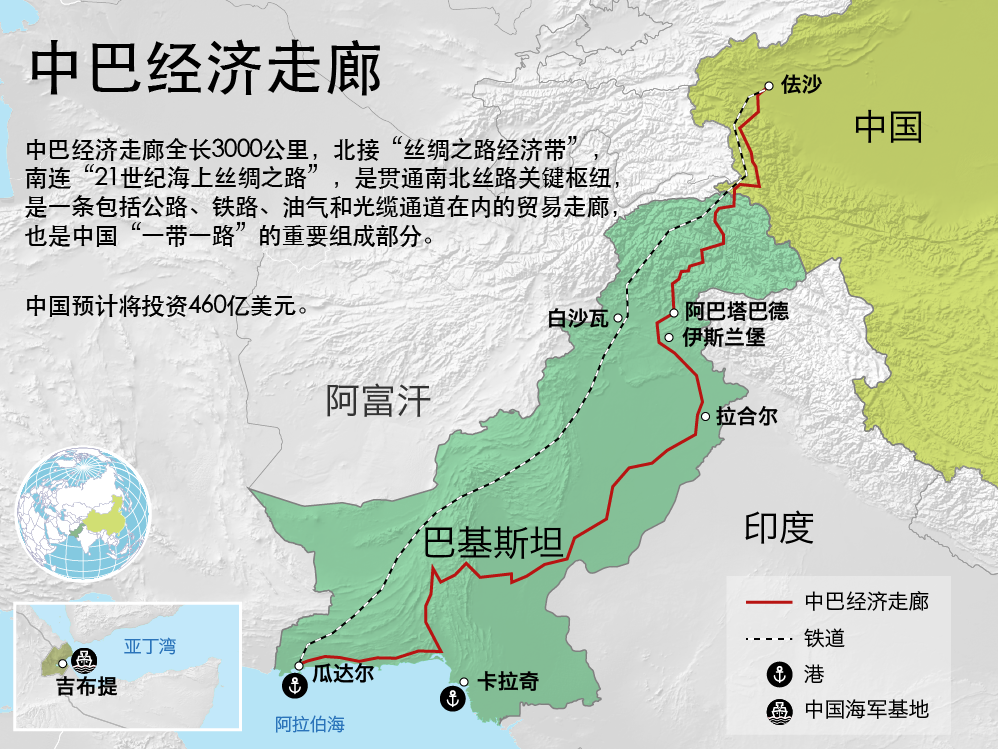 巴基斯坦和中国接壤吗图片