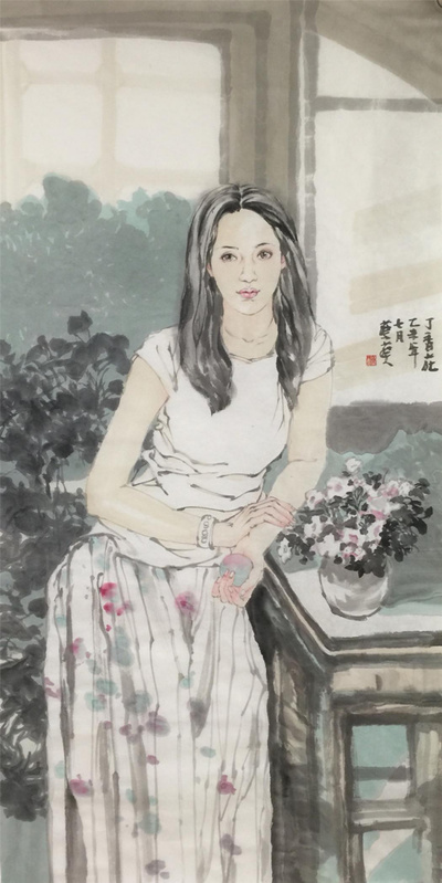 北京美女画家图片