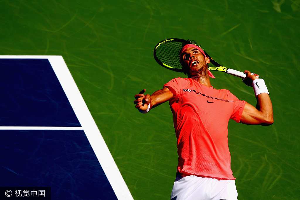美网-纳达尔横扫过关 轻松挺进8强