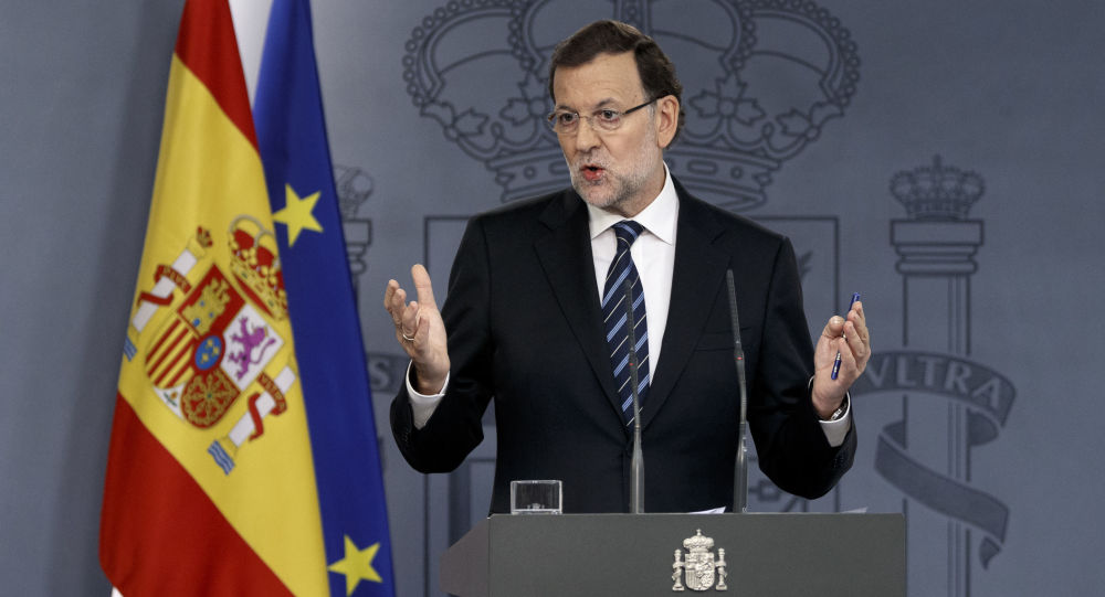 西班牙首相拉霍伊10月28日,据俄罗斯卫星网,西班牙首相拉霍伊在该国参