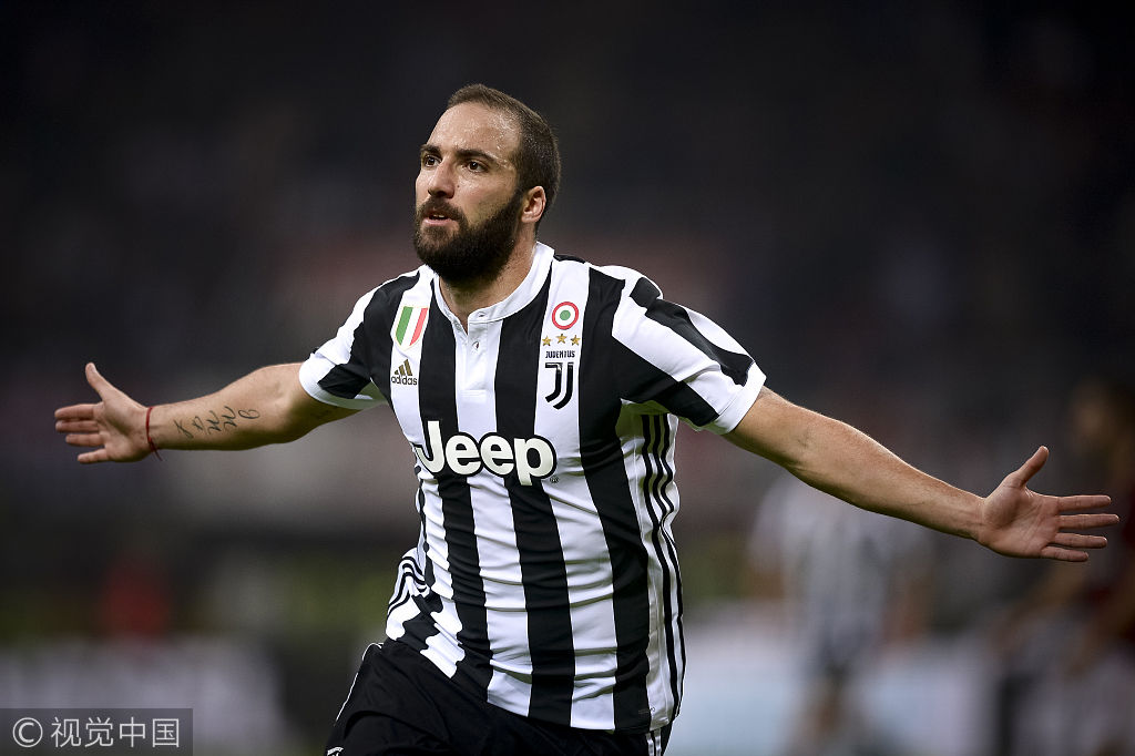 意甲-尤文客场2-0米兰 伊瓜因梅开二度