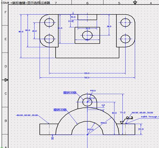 图5然后,同3d pdf 输出pmi 对象的方法一样,将2d工程图保存成pdf格式