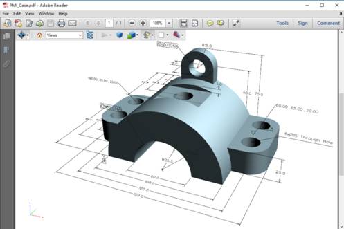 应用技巧中望3d2018改进pdf输出对象并支持矢量输出
